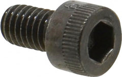 Made in USA - M6x1.00 Metric Coarse Hex Socket Drive, Socket Cap Screw - Grade 12.9 Alloy Steel, Black Oxide Finish, Fully Threaded, 10mm Length Under Head - Americas Industrial Supply