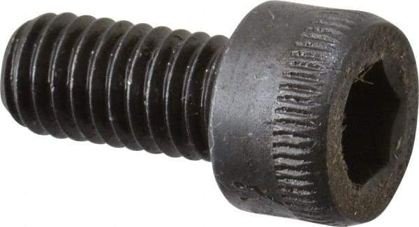 Made in USA - M6x1.00 Metric Coarse Hex Socket Drive, Socket Cap Screw - Grade 12.9 Alloy Steel, Black Oxide Finish, Fully Threaded, 12mm Length Under Head - Americas Industrial Supply