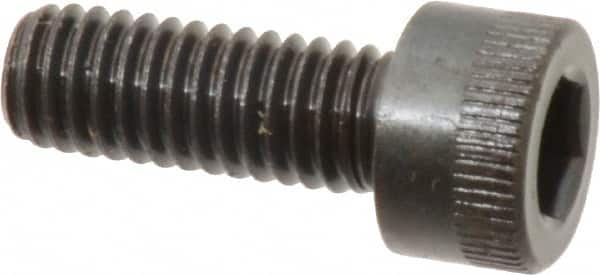 Made in USA - M6x1.00 Metric Coarse Hex Socket Drive, Socket Cap Screw - Grade 12.9 Alloy Steel, Black Oxide Finish, Fully Threaded, 16mm Length Under Head - Americas Industrial Supply