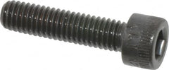 Made in USA - M6x1.00 Metric Coarse Hex Socket Drive, Socket Cap Screw - Grade 12.9 Alloy Steel, Black Oxide Finish, Fully Threaded, 25mm Length Under Head - Americas Industrial Supply
