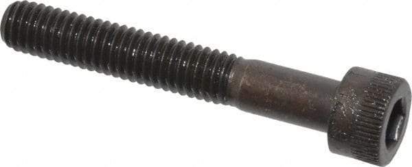 Made in USA - M6x1.00 Metric Coarse Hex Socket Drive, Socket Cap Screw - Grade 12.9 Alloy Steel, Black Oxide Finish, Partially Threaded, 40mm Length Under Head - Americas Industrial Supply