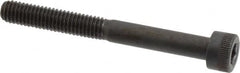 Made in USA - M6x1.00 Metric Coarse Hex Socket Drive, Socket Cap Screw - Grade 12.9 Alloy Steel, Black Oxide Finish, Partially Threaded, 55mm Length Under Head - Americas Industrial Supply