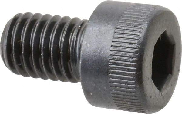 Made in USA - M8x1.25 Metric Coarse Hex Socket Drive, Socket Cap Screw - Grade 12.9 Alloy Steel, Black Oxide Finish, Fully Threaded, 12mm Length Under Head - Americas Industrial Supply