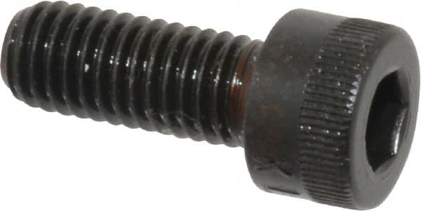 Made in USA - M8x1.25 Metric Coarse Hex Socket Drive, Socket Cap Screw - Grade 12.9 Alloy Steel, Black Oxide Finish, Fully Threaded, 20mm Length Under Head - Americas Industrial Supply