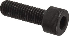 Made in USA - M8x1.25 Metric Coarse Hex Socket Drive, Socket Cap Screw - Grade 12.9 Alloy Steel, Black Oxide Finish, Fully Threaded, 25mm Length Under Head - Americas Industrial Supply