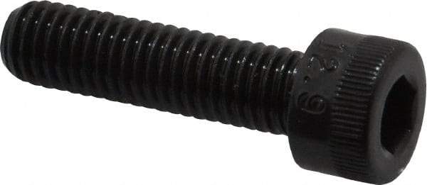Made in USA - M8x1.25 Metric Coarse Hex Socket Drive, Socket Cap Screw - Grade 12.9 Alloy Steel, Black Oxide Finish, Fully Threaded, 30mm Length Under Head - Americas Industrial Supply
