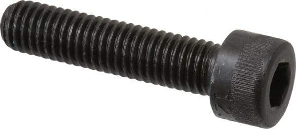 Made in USA - M8x1.25 Metric Coarse Hex Socket Drive, Socket Cap Screw - Grade 12.9 Alloy Steel, Black Oxide Finish, Fully Threaded, 35mm Length Under Head - Americas Industrial Supply