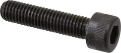 Made in USA - M8x1.25 Metric Coarse Hex Socket Drive, Socket Cap Screw - Grade 12.9 Alloy Steel, Black Oxide Finish, Fully Threaded, 35mm Length Under Head - Americas Industrial Supply