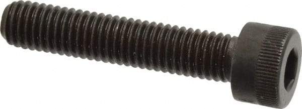 Made in USA - M8x1.25 Metric Coarse Hex Socket Drive, Socket Cap Screw - Grade 12.9 Alloy Steel, Black Oxide Finish, Fully Threaded, 40mm Length Under Head - Americas Industrial Supply