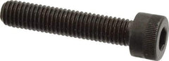 Made in USA - M8x1.25 Metric Coarse Hex Socket Drive, Socket Cap Screw - Grade 12.9 Alloy Steel, Black Oxide Finish, Fully Threaded, 40mm Length Under Head - Americas Industrial Supply
