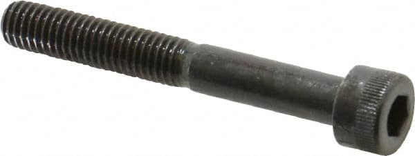 Made in USA - M8x1.25 Metric Coarse Hex Socket Drive, Socket Cap Screw - Grade 12.9 Alloy Steel, Black Oxide Finish, Partially Threaded, 60mm Length Under Head - Americas Industrial Supply