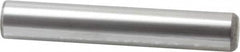 Made in USA - 1" Diam x 6" Pin Length Grade 8 Alloy Steel Standard Dowel Pin - Bright Finish, C 47-58 & C 60 (Surface) Hardness, 117,800 Lb (Single Shear), 235,600 Lb (Double Shear) Breaking Strength, 1 Beveled & 1 Rounded End - Americas Industrial Supply