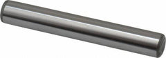 Made in USA - 7/16" Diam x 3" Pin Length Grade 8 Alloy Steel Standard Dowel Pin - Bright Finish, C 47-58 & C 60 (Surface) Hardness, 22,550 Lb (Single Shear), 45,100 Lb (Double Shear) Breaking Strength, 1 Beveled & 1 Rounded End - Americas Industrial Supply