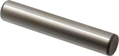 Made in USA - 5/8" Diam x 3-1/2" Pin Length Grade 8 Alloy Steel Standard Dowel Pin - Bright Finish, C 47-58 & C 60 (Surface) Hardness, 46,000 Lb (Single Shear), 92,000 Lb (Double Shear) Breaking Strength, 1 Beveled & 1 Rounded End - Americas Industrial Supply