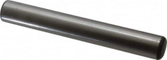 Made in USA - 5/8" Diam x 4-1/2" Pin Length Grade 8 Alloy Steel Standard Dowel Pin - Bright Finish, C 47-58 & C 60 (Surface) Hardness, 46,000 Lb (Single Shear), 92,000 Lb (Double Shear) Breaking Strength, 1 Beveled & 1 Rounded End - Americas Industrial Supply