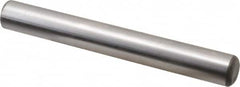 Made in USA - 5/8" Diam x 5" Pin Length Grade 8 Alloy Steel Standard Dowel Pin - Bright Finish, C 47-58 & C 60 (Surface) Hardness, 46,000 Lb (Single Shear), 92,000 Lb (Double Shear) Breaking Strength, 1 Beveled & 1 Rounded End - Americas Industrial Supply
