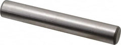 Made in USA - 3/4" Diam x 5" Pin Length Grade 8 Alloy Steel Standard Dowel Pin - Bright Finish, C 47-58 & C 60 (Surface) Hardness, 132,400 Lb (Double Shear), 66,200 Lb (Single Shear) Breaking Strength, 1 Beveled & 1 Rounded End - Americas Industrial Supply