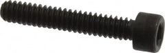 Made in USA - #10-24 UNC Hex Socket Drive, Socket Cap Screw - Alloy Steel, Black Oxide Finish, Partially Threaded, 1-1/8" Length Under Head - Americas Industrial Supply
