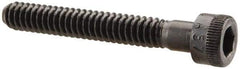 Made in USA - #10-24 UNC Hex Socket Drive, Socket Cap Screw - Alloy Steel, Black Oxide Finish, Partially Threaded, 1-3/8" Length Under Head - Americas Industrial Supply