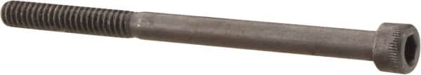 Made in USA - #10-24 UNC Hex Socket Drive, Socket Cap Screw - Alloy Steel, Black Oxide Finish, Partially Threaded, 2-3/4" Length Under Head - Americas Industrial Supply