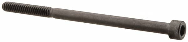 Made in USA - #10-24 UNC Hex Socket Drive, Socket Cap Screw - Alloy Steel, Black Oxide Finish, Partially Threaded, 3-1/4" Length Under Head - Americas Industrial Supply