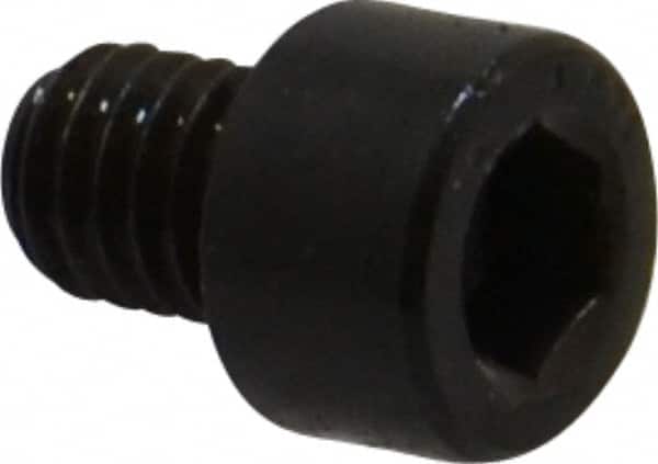 Made in USA - #10-32 UNF Hex Socket Drive, Socket Cap Screw - Alloy Steel, Black Oxide Finish, Fully Threaded, 1/4" Length Under Head - Americas Industrial Supply