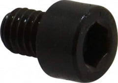 Made in USA - #10-32 UNF Hex Socket Drive, Socket Cap Screw - Alloy Steel, Black Oxide Finish, Fully Threaded, 1/4" Length Under Head - Americas Industrial Supply