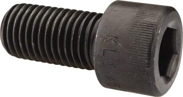 Made in USA - 1-8 UNC Hex Socket Drive, Socket Cap Screw - Alloy Steel, Black Oxide Finish, Fully Threaded, 2" Length Under Head - Americas Industrial Supply