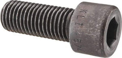 Made in USA - 1-8 UNC Hex Socket Drive, Socket Cap Screw - Alloy Steel, Black Oxide Finish, Fully Threaded, 2-1/2" Length Under Head - Americas Industrial Supply