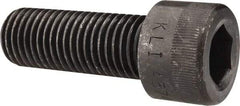 Made in USA - 1-8 UNC Hex Socket Drive, Socket Cap Screw - Alloy Steel, Black Oxide Finish, Fully Threaded, 2-3/4" Length Under Head - Americas Industrial Supply