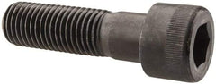 Made in USA - 1-8 UNC Hex Socket Drive, Socket Cap Screw - Alloy Steel, Black Oxide Finish, Partially Threaded, 3-1/2" Length Under Head - Americas Industrial Supply