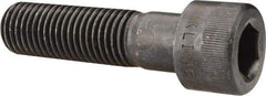 Made in USA - 1-8 UNC Hex Socket Drive, Socket Cap Screw - Alloy Steel, Black Oxide Finish, Partially Threaded, 3-3/4" Length Under Head - Americas Industrial Supply