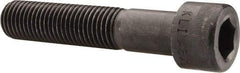 Made in USA - 1-8 UNC Hex Socket Drive, Socket Cap Screw - Alloy Steel, Black Oxide Finish, Partially Threaded, 5" Length Under Head - Americas Industrial Supply