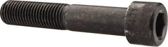 Made in USA - 1-8 UNC Hex Socket Drive, Socket Cap Screw - Alloy Steel, Black Oxide Finish, Partially Threaded, 5-1/2" Length Under Head - Americas Industrial Supply