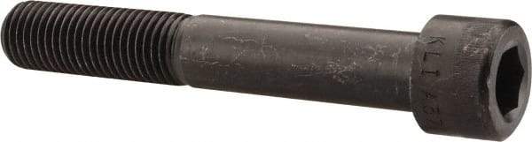 Made in USA - 1-8 UNC Hex Socket Drive, Socket Cap Screw - Alloy Steel, Black Oxide Finish, Partially Threaded, 6-1/2" Length Under Head - Americas Industrial Supply