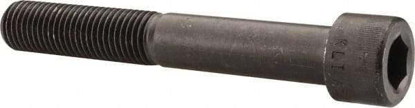 Made in USA - 1-8 UNC Hex Socket Drive, Socket Cap Screw - Alloy Steel, Black Oxide Finish, Partially Threaded, 7" Length Under Head - Americas Industrial Supply