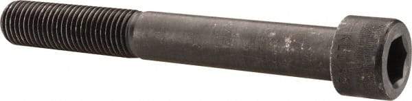 Made in USA - 1-8 UNC Hex Socket Drive, Socket Cap Screw - Alloy Steel, Black Oxide Finish, Partially Threaded, 8" Length Under Head - Americas Industrial Supply