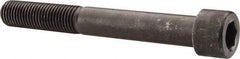 Made in USA - 1-8 UNC Hex Socket Drive, Socket Cap Screw - Alloy Steel, Black Oxide Finish, Partially Threaded, 8" Length Under Head - Americas Industrial Supply