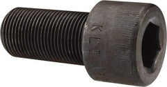 Made in USA - 1-14 UNF Hex Socket Drive, Socket Cap Screw - Alloy Steel, Black Oxide Finish, Fully Threaded, 2" Length Under Head - Americas Industrial Supply