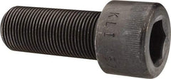 Made in USA - 1-14 UNF Hex Socket Drive, Socket Cap Screw - Alloy Steel, Black Oxide Finish, Fully Threaded, 2-1/2" Length Under Head - Americas Industrial Supply