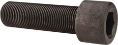 Made in USA - 1-14 UNF Hex Socket Drive, Socket Cap Screw - Alloy Steel, Black Oxide Finish, Fully Threaded, 3-1/4" Length Under Head - Americas Industrial Supply