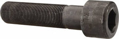 Made in USA - 1-14 UNF Hex Socket Drive, Socket Cap Screw - Alloy Steel, Black Oxide Finish, Partially Threaded, 4" Length Under Head - Americas Industrial Supply