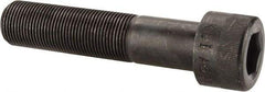 Made in USA - 1-14 UNF Hex Socket Drive, Socket Cap Screw - Alloy Steel, Black Oxide Finish, Partially Threaded, 4-1/2" Length Under Head - Americas Industrial Supply