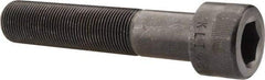 Made in USA - 1-14 UNF Hex Socket Drive, Socket Cap Screw - Alloy Steel, Black Oxide Finish, Partially Threaded, 5" Length Under Head - Americas Industrial Supply