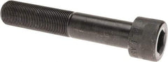 Made in USA - 1-14 UNF Hex Socket Drive, Socket Cap Screw - Alloy Steel, Black Oxide Finish, Partially Threaded, 5-1/2" Length Under Head - Americas Industrial Supply