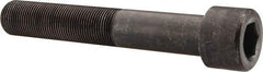 Made in USA - 1-14 UNF Hex Socket Drive, Socket Cap Screw - Alloy Steel, Black Oxide Finish, Partially Threaded, 6" Length Under Head - Americas Industrial Supply