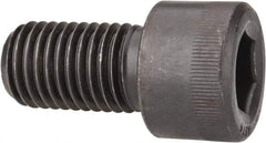 Made in USA - 1-1/8 - 7 UNC Hex Socket Drive, Socket Cap Screw - Alloy Steel, Black Oxide Finish, Partially Threaded, 2" Length Under Head - Americas Industrial Supply