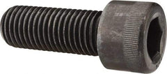 Made in USA - 1-1/8 - 7 UNC Hex Socket Drive, Socket Cap Screw - Alloy Steel, Black Oxide Finish, Fully Threaded, 3" Length Under Head - Americas Industrial Supply