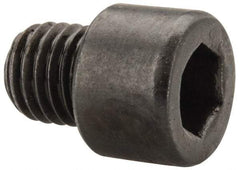 Made in USA - 1/4-28 UNF Hex Socket Drive, Socket Cap Screw - Alloy Steel, Black Oxide Finish, Fully Threaded, 1/4" Length Under Head - Americas Industrial Supply