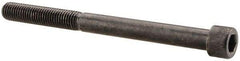 Made in USA - 1/4-28 UNF Hex Socket Drive, Socket Cap Screw - Alloy Steel, Black Oxide Finish, Partially Threaded, 3" Length Under Head - Americas Industrial Supply